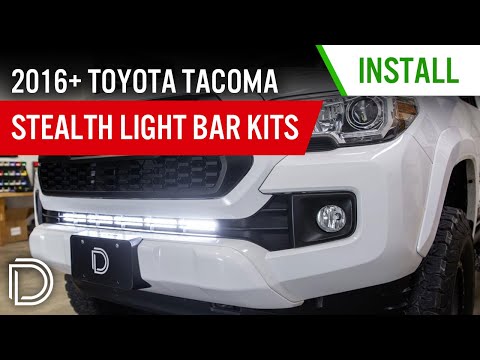 How to Install 2016-2019 Toyota Tacoma Stealth LED Light Bar Kit | Diode Dynamics