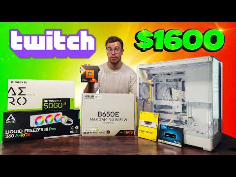 $1600 Gaming and Streaming PC Build in 2025!