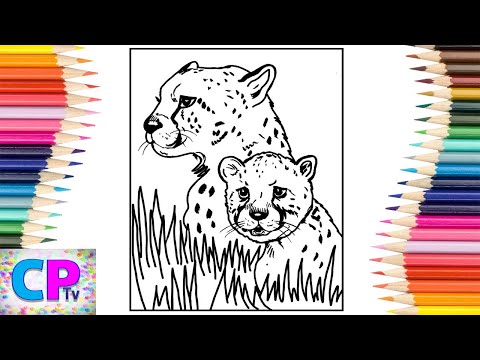 Cheetah Coloring Pages/Wild Animals Coloring/Cartoon - On & On/Electro-Light - Symbolism/NCS Release