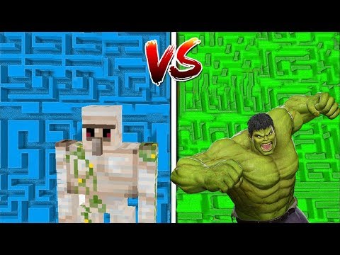 GOLEM LABİRENT VS HULK LABİRENT! 😱 - Minecraft