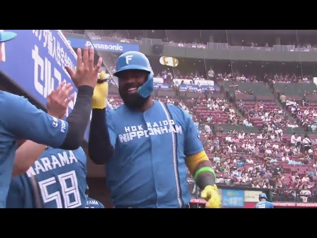 【1回表】すくい上げてスタンド一直線!! ファイターズ・レイエスの第20号先制ホームラン!!  2024年9月16日 東北楽天ゴールデンイーグルス 対 北海道日本ハムファイターズ