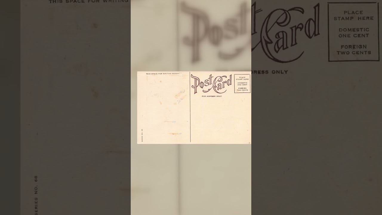 Series No. 68, Divided Back Postcard, Yellow Rose Poem, Early 1900s Video