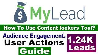 Mylead Guide - How Beginners can set content lockers to Get User Actions