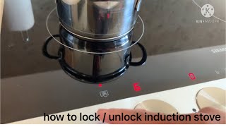 How to lock and unlock the induction stove #filgervlogs