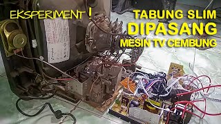 Download lagu Eksperimen !! Tabung Slim di Pasang Mesin TV Cembung mp3