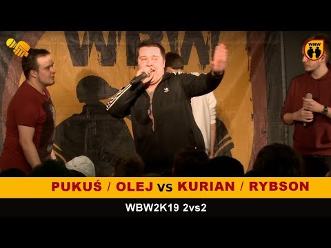 Kurian/Rybson 🆚 Olej/Pukuś 🎤 WBW 2019 2vs2 (freestyle rap battle)