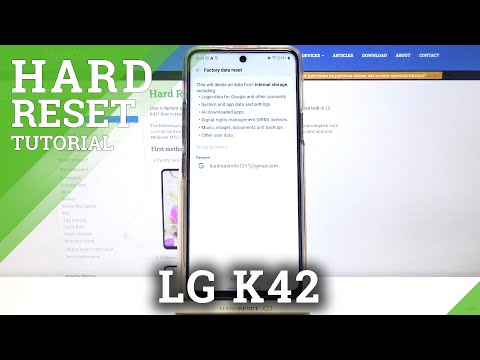 How to Factory Reset LG K42 – Erase All Content & Settings