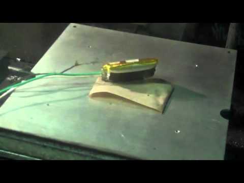 Lithium Ion Battery Explosion Video