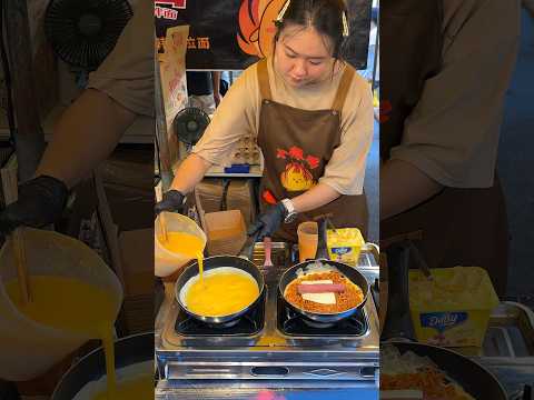 Must Try! Korean Spicy Buldak Noodles Omelet