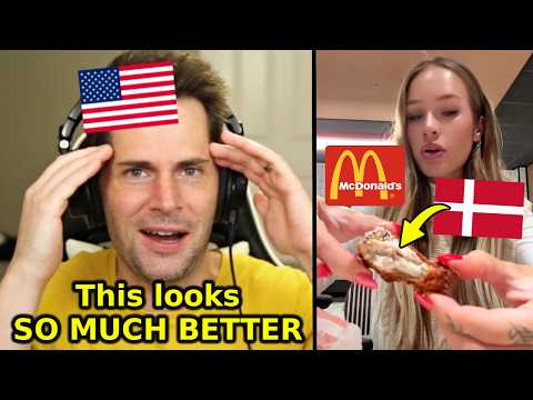American Reacts to McDonald's in Denmark