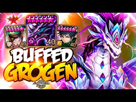 ILLEGAL CLEAVE COMBO with BUFFED GROGEN and TALISMAN - Summoners War