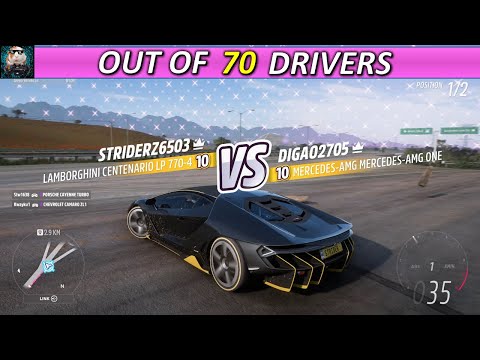 RECORD: A Rare 70 Player Lobby?! - Forza Horizon 5 Eliminator