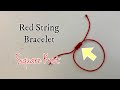 Adjustable Red String Bracelet Sliding Square Knot