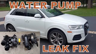 Audi Q3 TFSI 2.0T (a4 a5 q5 q3) water pump replacement