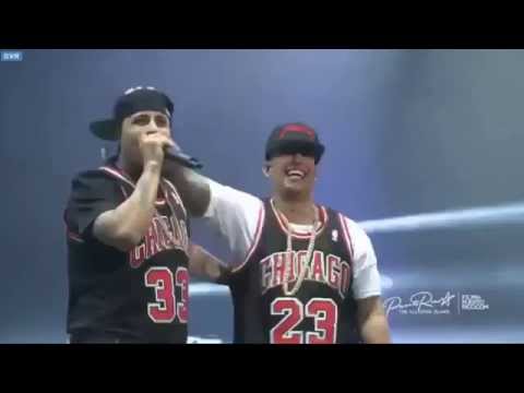 Nicky Jam Y Daddy Yankee - Los Cangris (live) Coliseo Puerto Rico 2015