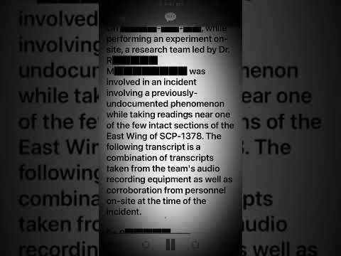 Scp 1378 A Trip to the Mall