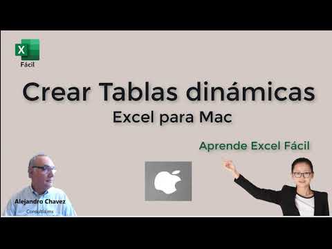 Cómo crear tablas dinámicas en Excel en Apple