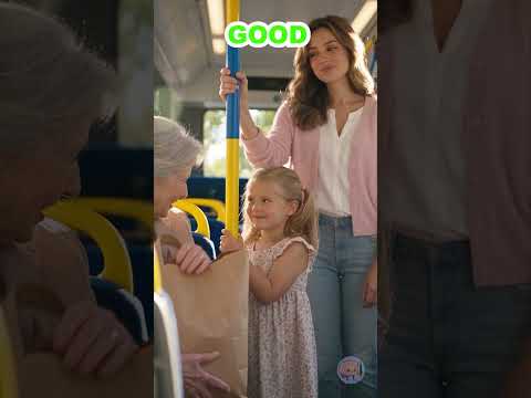 🚌👍👎 صح أم خطأ؟ ماذا يحدث في الحافلة؟ #shorts #kids