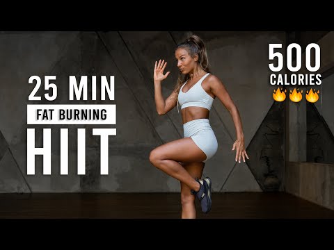 25 Min Full Body Cardio HIIT Workout (Fat Burning, No Equipment)