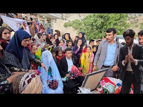 Nomadic wedding celebration. Iranian traditions in weddings