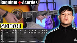 $AD BOYZ II - Junior H - (Sad Boys 2) Requinto + Acordes | TABS | Tutorial Guitarra