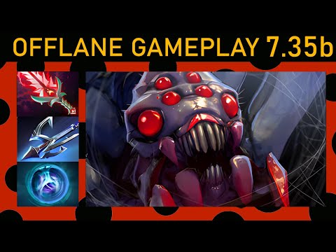 ⭐Davai Lama Broodmother 20+ Kills! Offlane Gameplay 7.35b - Dota 2 Top MMR