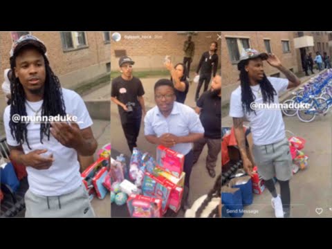 Munna Duke Gleesh & BJ Pass Out Bikes And Toys To The Trenches Of O’Block