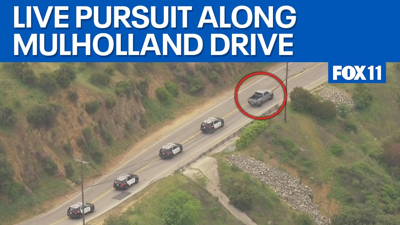 LIVE POLICE CHASE: LAPD in pursuit of vehicle near Hollywood