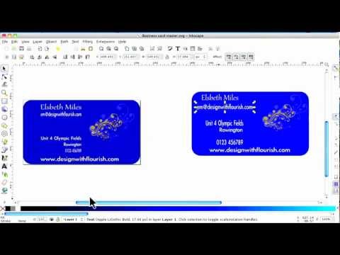 Design and layout of  the graphic - Inkscape Tutorial - video 7