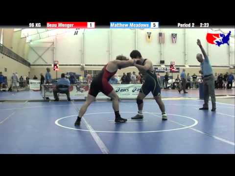 Beau Wenger vs. Matthew Meadows at 2013 ASICS University Nationals - GR