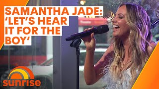 Samantha Jade performs &#39;Let&#39;s Hear It For The Boy&#39; | Sunrise
