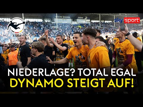 Platzsturm & Bengalos! Dresden-Aufstiegsparty in Mannheim | Sky Sport 3. Liga