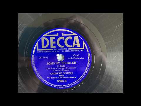 Andrews Sisters Johnny Peddler