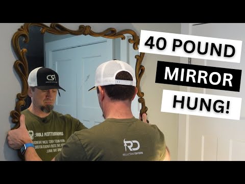 How to Hang a Heavy Mirror on Drywall!