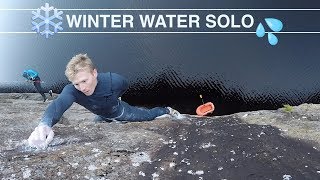 CLIMBING ABOVE FREEZING WATER - DEEP WATER SOLOING