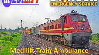 Use Medilift Train Ambulance Patient Transfer Service in Delhi and Kolkata
