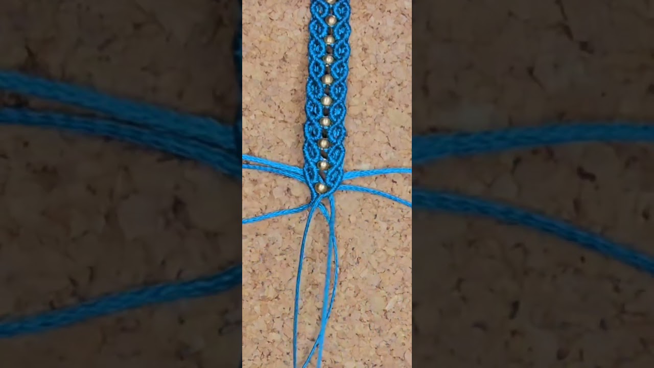 Micro macramé knot pattern for making bracelets 🪢 #diybracelets #macrametutorial #micromacrame