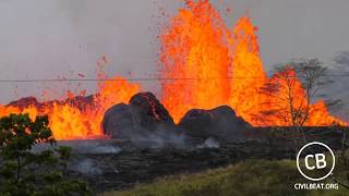 Live Video: Kilauea Lava Flow Activity In Lower Puna Hawaii