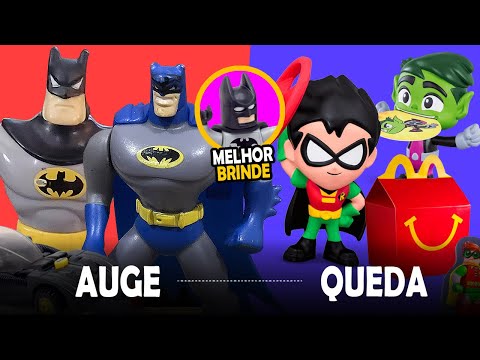 O AUGE e a QUEDA dos BRINQUEDOS do BATMAN no MCLANCHE FELIZ