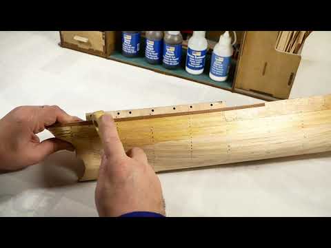 CASCO 019 -Como colocar el segundo forro del casco 1. ENDURANCE Modelismo Naval - Artesanía