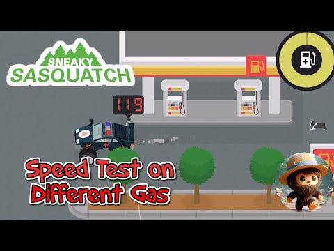 Sneaky Sasquatch - Speed Test on each Type of Gas