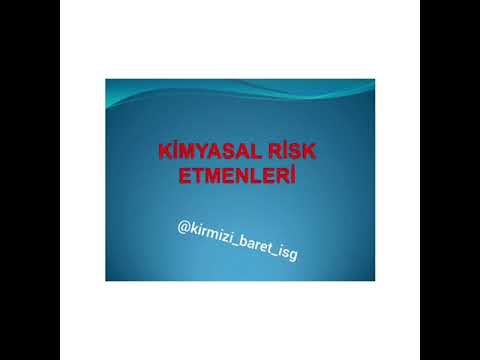 KİMYASAL RİSK ETMENLERİ