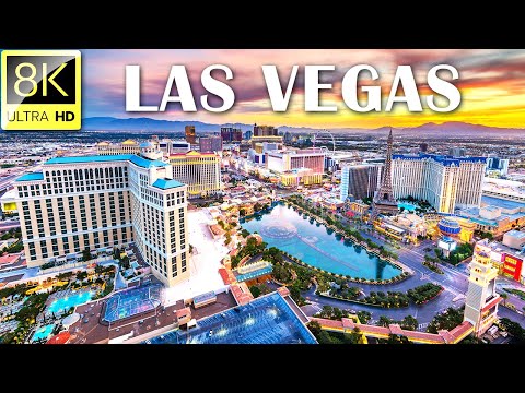 Las Vegas, Nevada, USA 🇺🇸 | The Entertainment Capital of the World | 8K ULTRA HD (60 FPS)