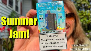 Will This Geek Bar Pulse X Blueberry Jam Last All Summer Full Review!