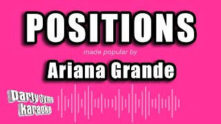 Ariana Grande - positions (Karaoke Version)
