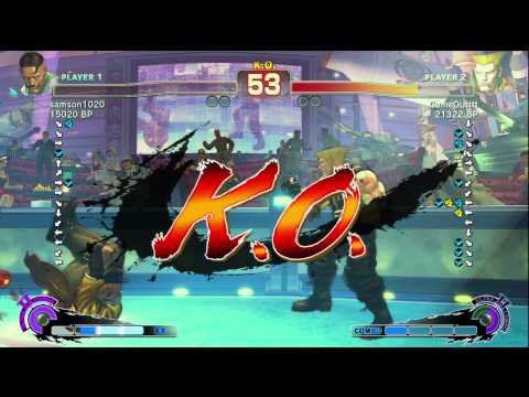 GameOutttt [Guile] vs samson1020 [Dudley] SSF4 Japanese Online Ranked Matches - TRUE-HD