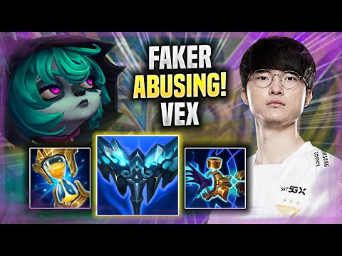 FAKER ABUSING IN KR SOLOQ WITH VEX! - T1 Faker Plays Vex MID vs Lulu!