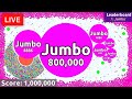 Jumbo Agar.io LiveStream - Destroying Teams Solo in Agario (World Record Score)