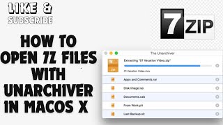 How to Open 7z Files with Unarchiver in Mac OS X