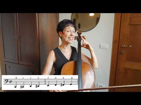 Chromatic scales on the cello #celloteacher